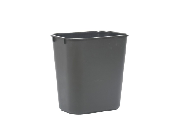 Grey 3.25 Gal. Rectangular Wastebasket